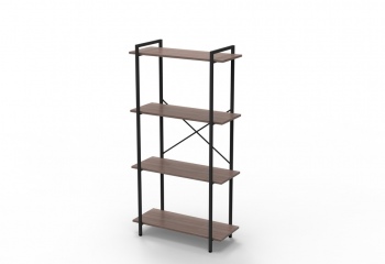 Стеллаж Grette 1500х790х360 мм (4 полки), ясень темный шимо